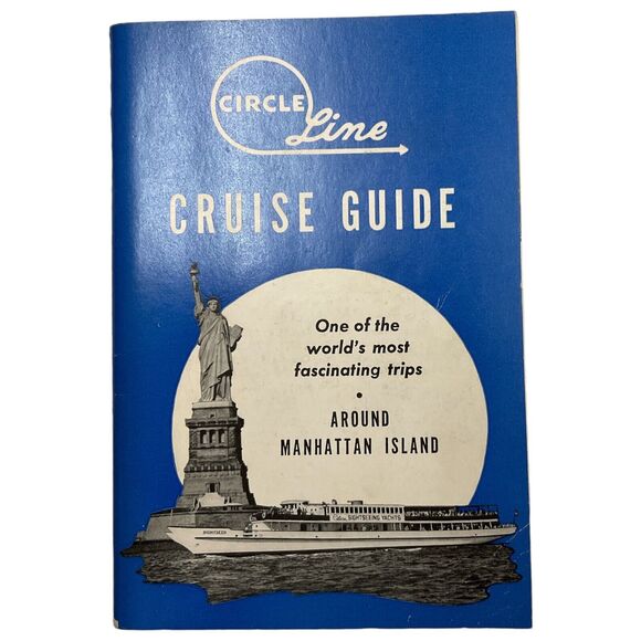 Circle Line Cruise Guide New York Manhattan Island Sightseeing Tour Book 1951 - Picture 1 of 8